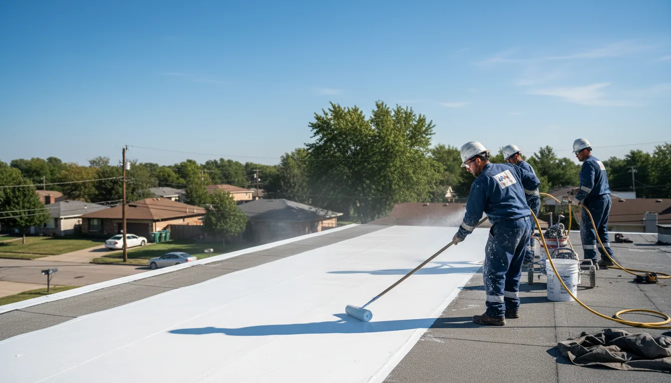 Commercial roof coating in Bellville, OH near me